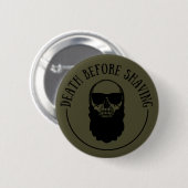 Bearded quotes grappige baard gezegden geschenken ronde button 5,7 cm (Voorkant /achterkant)