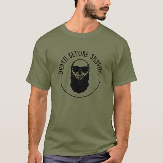 Bearded quotes grappige baard gezegden geschenken t-shirt (Voorkant)