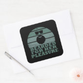 Bearded quotes grappige baard gezegden geschenken vierkante sticker (Envelop)