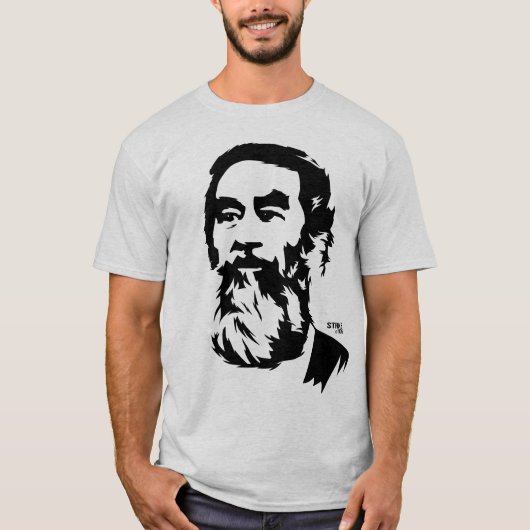 Bearded Saddam Hussein Portrait T-Shirt (Voorkant)