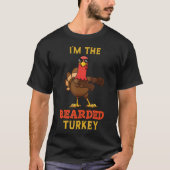 Bearded Turkey Matching Family Group Thanksgiving T-shirt (Voorkant)