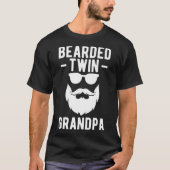 Bearded tweeling opa van tweeling van grootvader t-shirt (Voorkant)