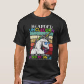 Bearded Unclecorn oom Unicorn Mannen Funny T-shirt (Voorkant)