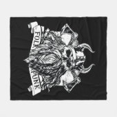 Bearded Viking Warrior Fleece Deken (Voorkant (Horizontaal))