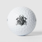 Bearded Viking Warrior Golfballen (Voorkant)