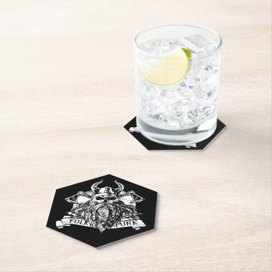 Bearded Viking Warrior Kartonnen Onderzetters (Insitu)