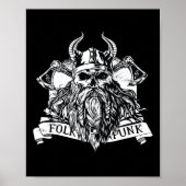 Bearded Viking Warrior Poster (Voorkant)