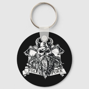 Bearded Viking Warrior Sleutelhanger