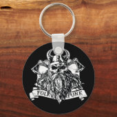 Bearded Viking Warrior Sleutelhanger (Voorkant)