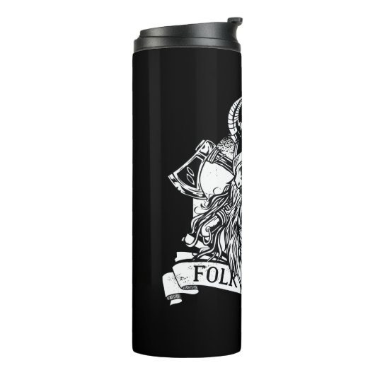 Bearded Viking Warrior Thermosbeker (Gedraaid links)