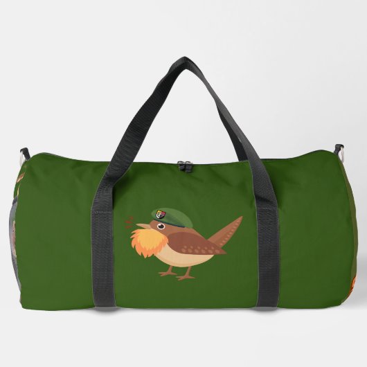 Bearded Vogel Gallant Groene Baret Vogel Groot Plunjezak (Achterkant)