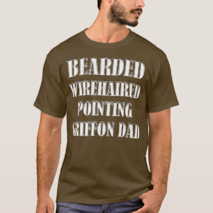 Bearded Wirehaered Pointing Griffon Dad Dog eigena T-shirt