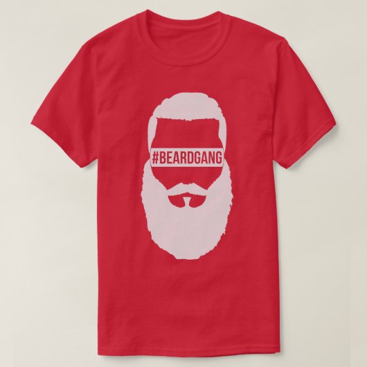 BeardGang Full Beard White Classic TShirt (Design voorkant)