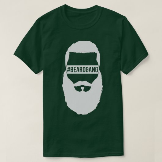 BeardGang Full Beard White T-shirt (Design voorkant)
