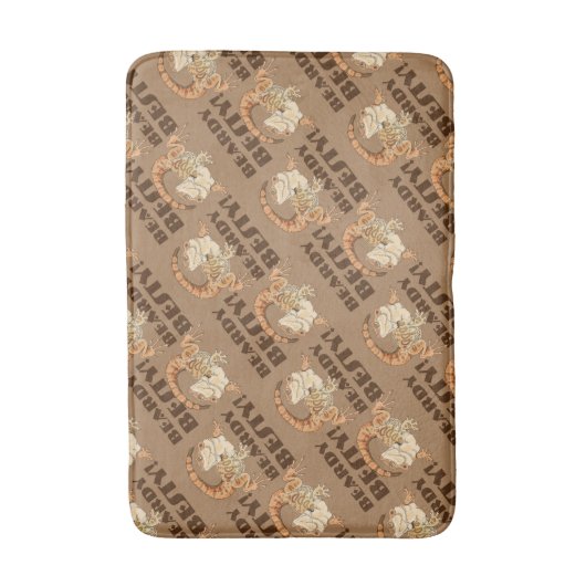 Beardie Bestie Badmat (Voorkant Verticaal)