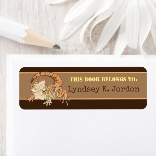 Beardie Bestie! Bladplaatlabel Etiket (Insitu)