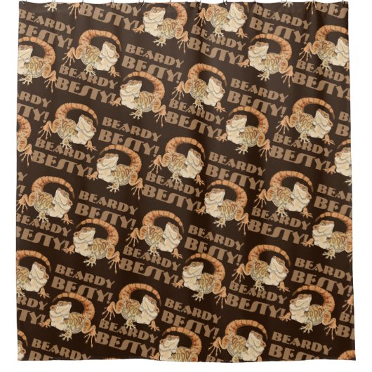 Beardie Bestie Douchegordijn (Voorkant)