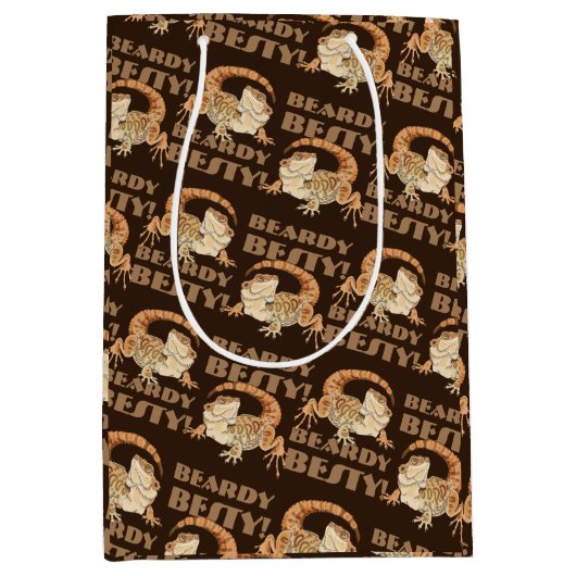 Beardie Bestie Medium Cadeauzakje (Voorkant)