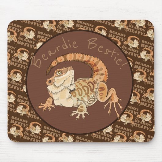 Beardie Bestie! Muismat (Voorkant)