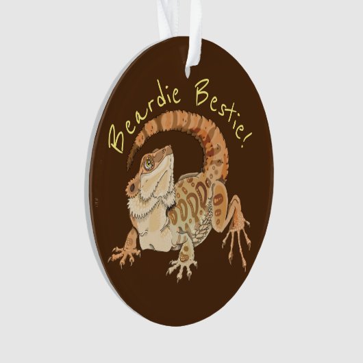 Beardie Bestie! Ornament (voorkant)