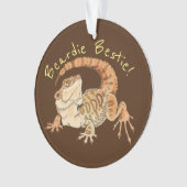 Beardie Bestie! Ornament (voorkant)