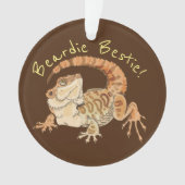 Beardie Bestie! Ornament (voorkant)