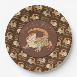 Beardie Bestie! Papieren Bordje