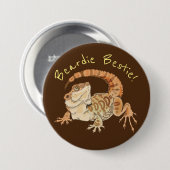 Beardie Bestie! Ronde Button 7,6 Cm (Voorkant /achterkant)