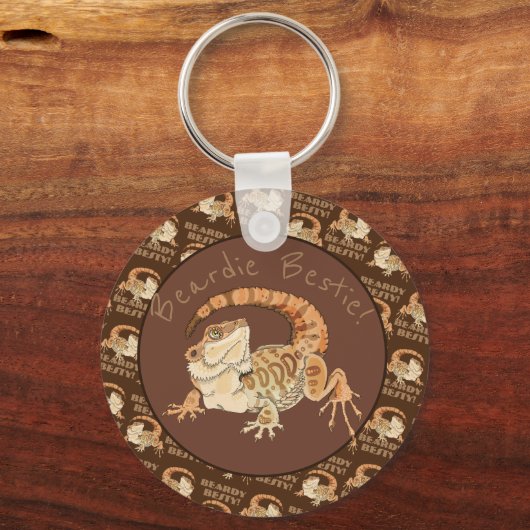 Beardie Bestie! Sleutelhanger (Voorkant)