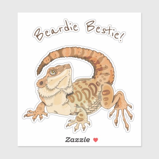 Beardie Bestie Sticker (Vel)