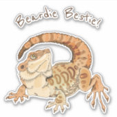Beardie Bestie Sticker (Voorkant)