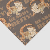 Beardie Bestie Tissuepapier (Detail)