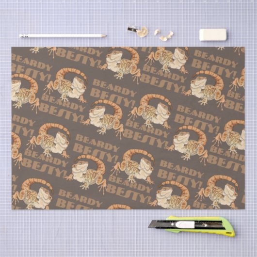 Beardie Bestie Tissuepapier (Craft)
