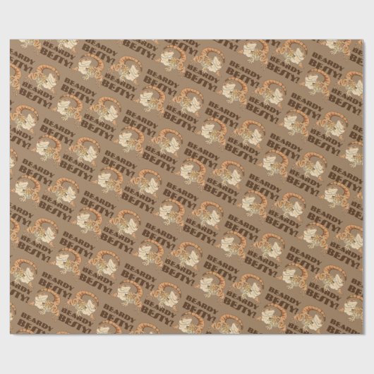 Beardie Bestie Wrapping Paper Cadeaupapier (Vlak)