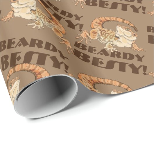 Beardie Bestie Wrapping Paper Cadeaupapier (Rol Hoek)
