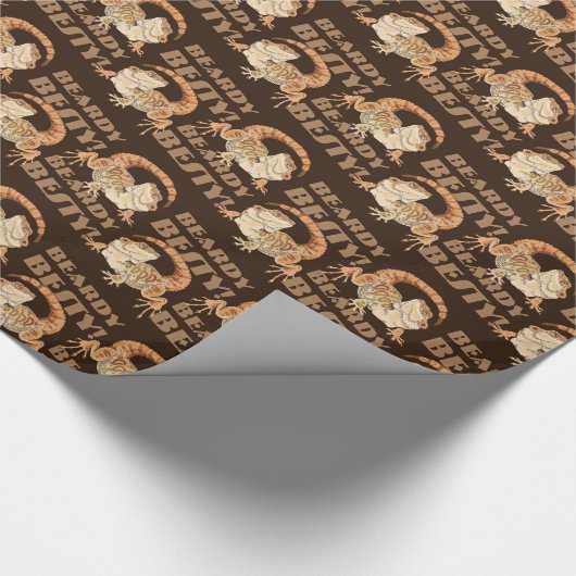 Beardie Bestie Wrapping Paper Cadeaupapier (Hoek)