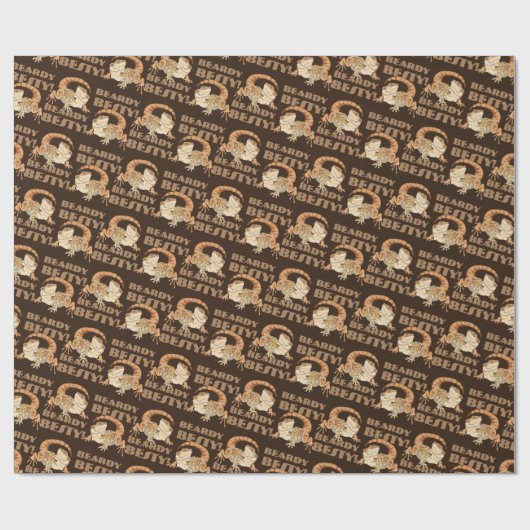 Beardie Bestie Wrapping Paper Cadeaupapier (Vlak)