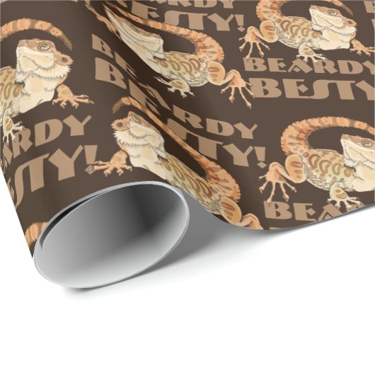 Beardie Bestie Wrapping Paper Cadeaupapier (Rol Hoek)