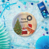 Beardie-Claus baardagaam Papieren Bordje (Feest)