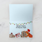 Beardie-Claus - Bearded Dragon Feestdagen Kaart (Binnen)