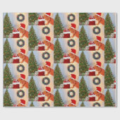 Beardie-Claus - Bearded Dragon Santa Cadeaupapier (Vlak)