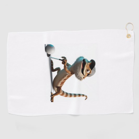 Beardie golfhanddoek (Horizontaal)