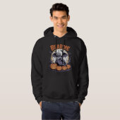 Beardie Halloween Moon Scene Hoodie (Voorkant volledig)