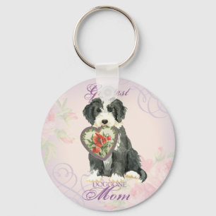 Beardie Heart mama Sleutelhanger