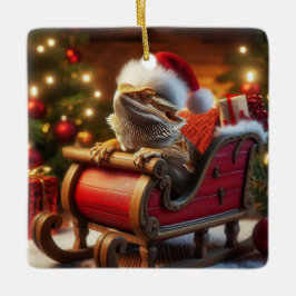 Beardie Kerstversiering Keramisch Ornament