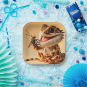 Beardie Num Num-Bord Papieren Bordje (Feest)