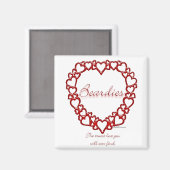 Beardie True Love Magneet (Voorkant / Achterkant)