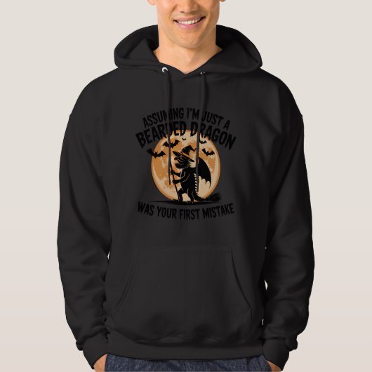 Beardie Witch Silhouette Design Hoodie (Voorkant)