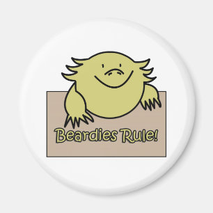 Beardies Rule! Magneet