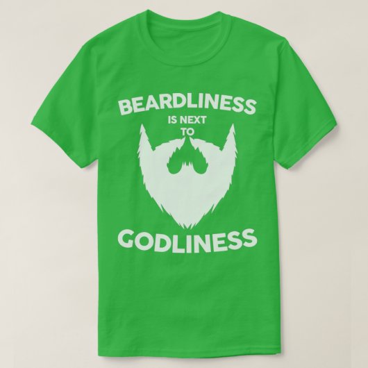 Beardliness komt naast godin Shirt White Beard (Design voorkant)